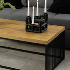 Strington Coffee Table in Black and Oak - Price Crash Furniture