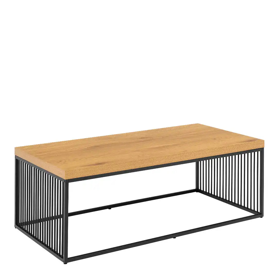 Strington Coffee Table in Black and Oak - Price Crash Furniture