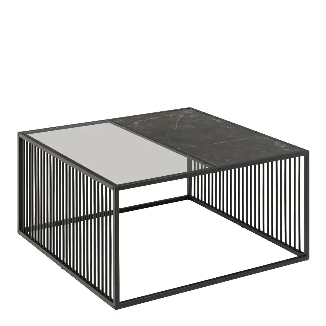 Strington Square Coffee Table in Black - Price Crash Furniture