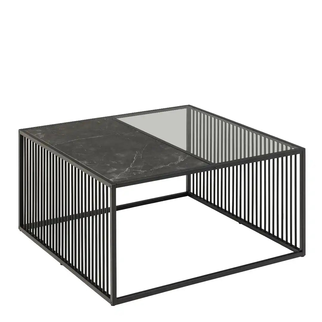 Strington Square Coffee Table in Black - Price Crash Furniture