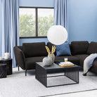 Strington Square Coffee Table in Black - Price Crash Furniture