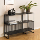 Strington Bookcase with 2 Shelves in Black - Price Crash Furniture