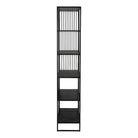 Strington Bookcase with 5 Shelves in Black - Price Crash Furniture
