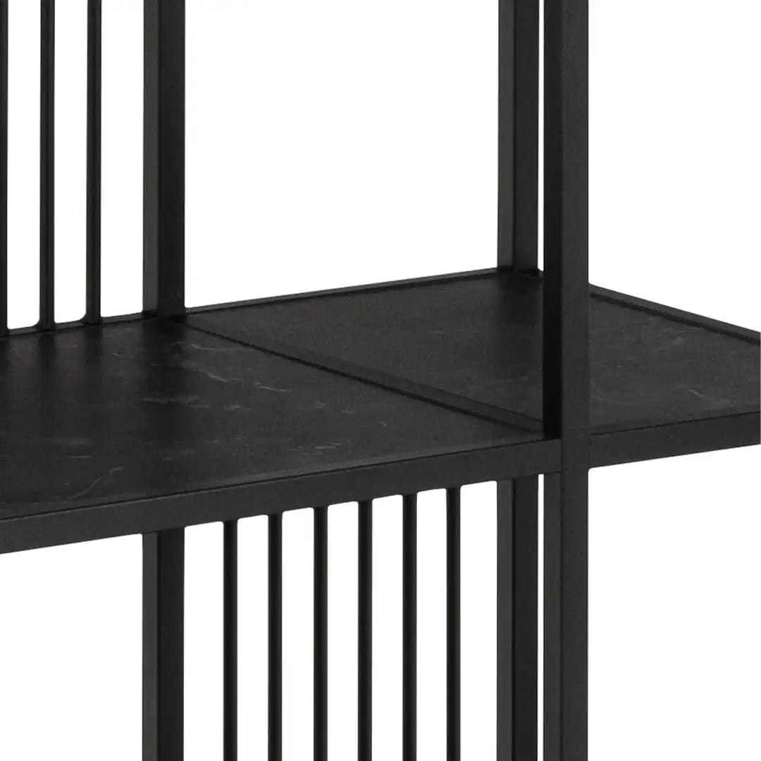 Strington Bookcase with 5 Shelves in Black - Price Crash Furniture