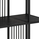 Strington Bookcase with 5 Shelves in Black - Price Crash Furniture