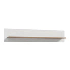 Wensley Wall Shelf in Light Grey and Oak - Price Crash Furniture