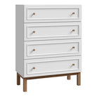 Wensley 4 Drawer Chest in Light Grey and Oak - Price Crash Furniture