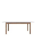 Wensley Dining Table in Light Grey and Oak - Price Crash Furniture