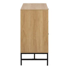 Albany Chest of 3 Drawers in Oak/Black Legs - Price Crash Furniture