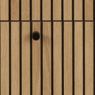 Albany Chest of 3 Drawers in Oak/Black Legs - Price Crash Furniture
