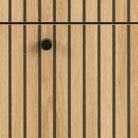 Albany Chest of 4 Drawers in Oak/Black Legs - Price Crash Furniture