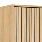 Albany Wardrobe 2 Doors in Oak/Black Legs - Price Crash Furniture