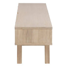 A-Line TV Unit with 2 Drawers in White Oak - Price Crash Furniture