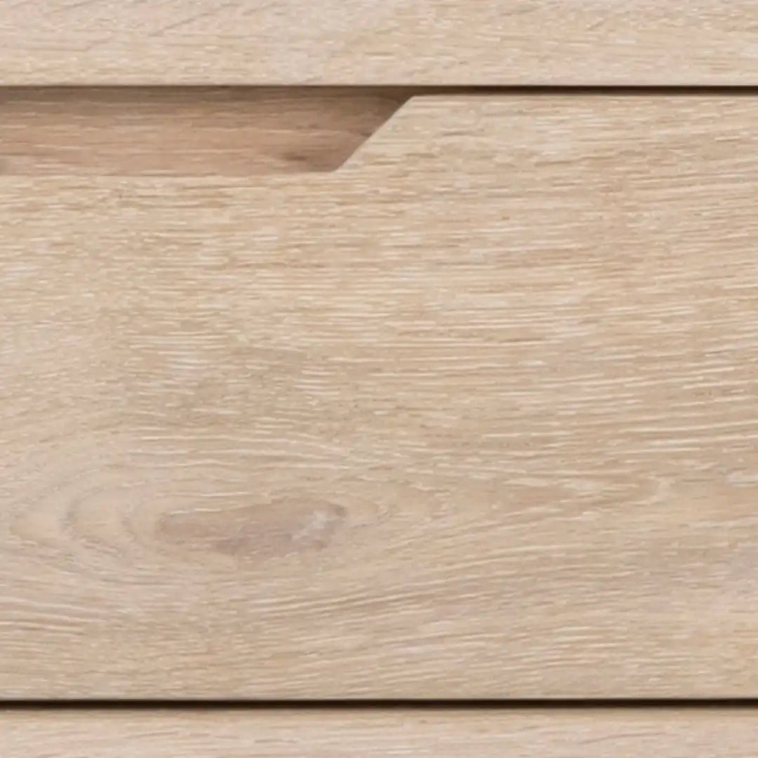 A-Line TV Unit with 2 Drawers in White Oak - Price Crash Furniture