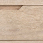 A-Line TV Unit with 2 Drawers in White Oak - Price Crash Furniture