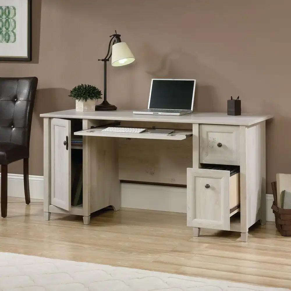 Chalked Wood Computer Desk - Price Crash Furniture