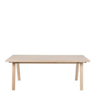 A-Line Rectanglar Dining Table in White Oak - Price Crash Furniture