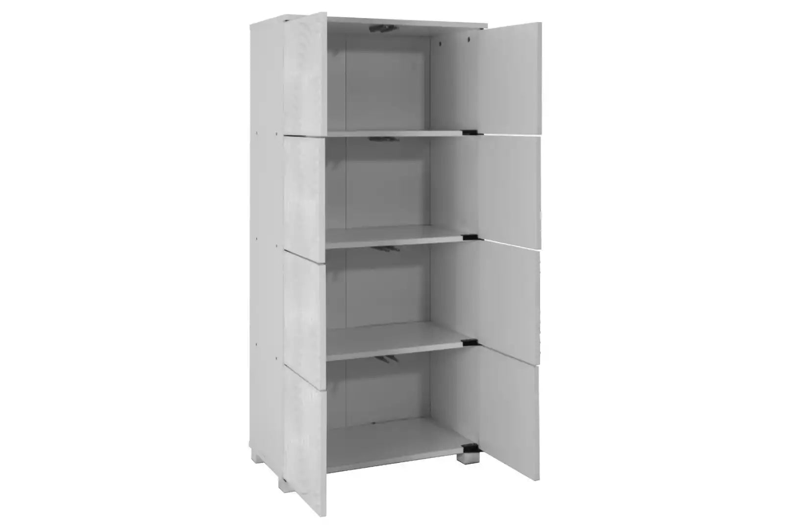 TAD Essentials 8 door storage cabinet in White - Price Crash Furniture