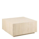 Dice Square Coffee Table in Light Travertine Effect 90x90x42cm - Price Crash Furniture