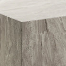 Dice Square Coffee Table in Grey Marble 90x90x42cm - Price Crash Furniture