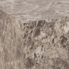 Dice Square Coffee Table Set in Light Brown Emperador Rough Paper - Price Crash Furniture