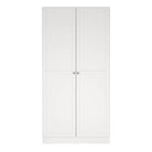 Brande Wardrobe with 2 Frame Doors in White - Price Crash Furniture
