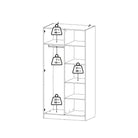 Brande Wardrobe with 2 Frame Doors in White - Price Crash Furniture