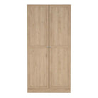 Brande Wardrobe with 2 Frame Doors in Jackson Hickory - Price Crash Furniture