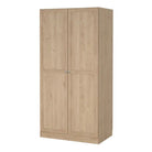 Brande Wardrobe with 2 Frame Doors in Jackson Hickory - Price Crash Furniture