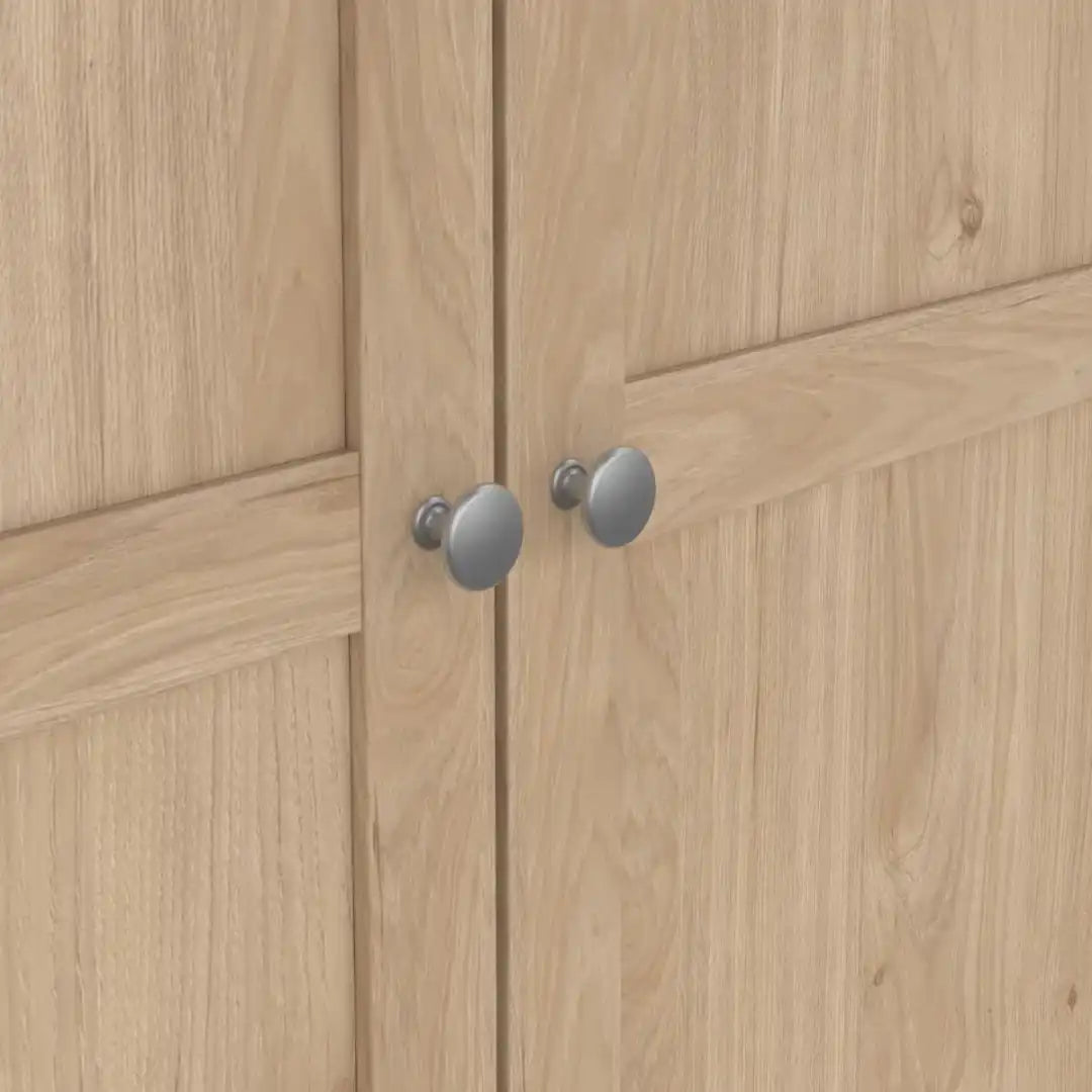 Brande Wardrobe with 2 Frame Doors in Jackson Hickory - Price Crash Furniture