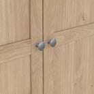 Brande Wardrobe with 2 Frame Doors in Jackson Hickory - Price Crash Furniture