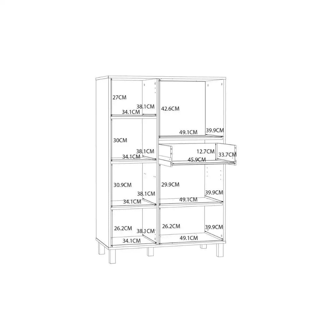 Grafton 3 Door 1 Drawer Cabinet In Cream and Oak - Price Crash Furniture
