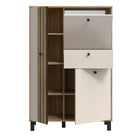 Grafton 3 Door 1 Drawer Cabinet In Cream and Oak - Price Crash Furniture