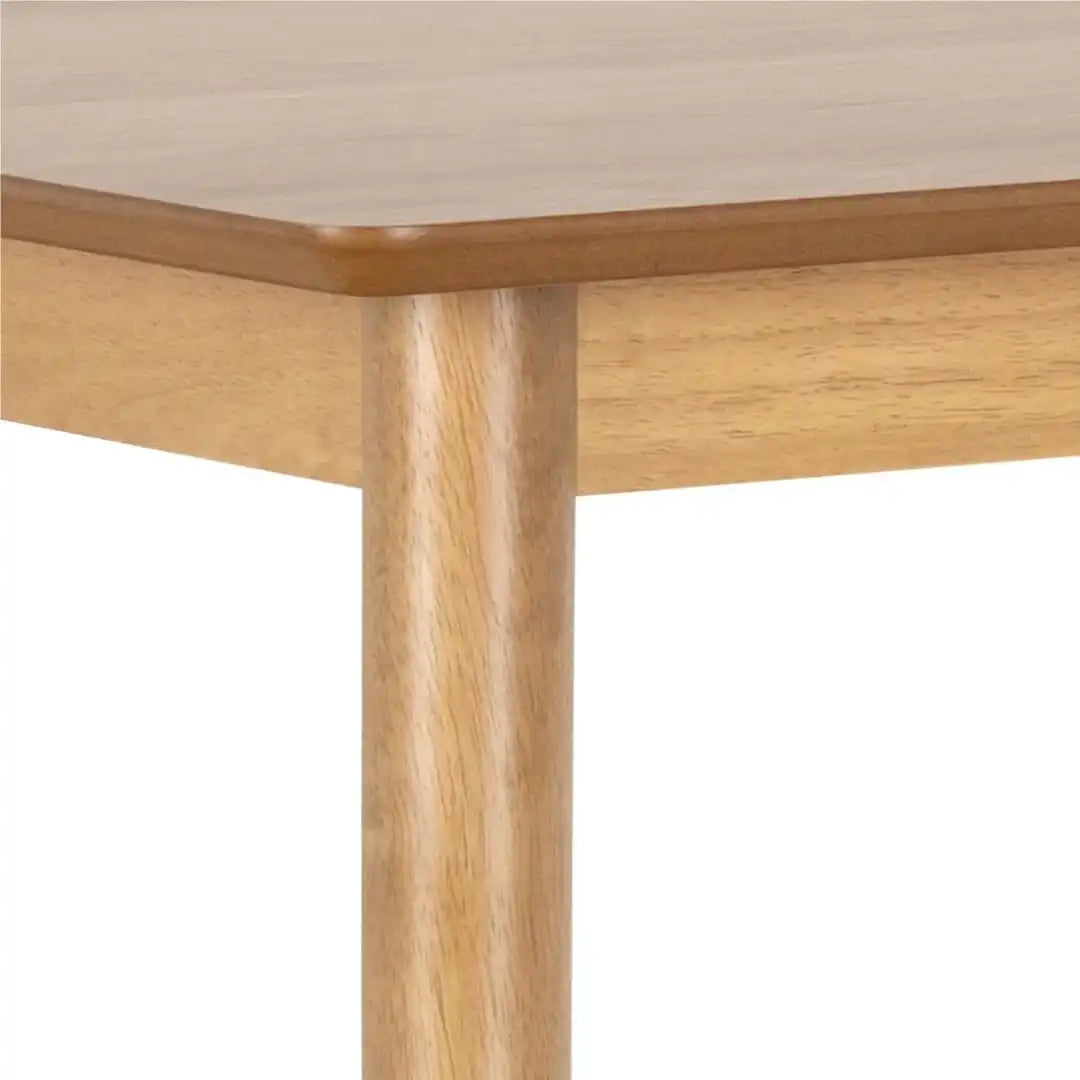 Barlow Bar Table in Matt Oak Includes 2 Barlow Bar Stool Without Back in Matt Oak - Price Crash Furniture