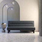 Kebo Futon in Grey Velvet by Dorel - Price Crash Furniture