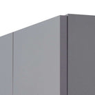 ESSENTIALS 3 DOOR DOUBLE WARDROBE IN GREY - Price Crash Furniture