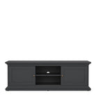 Paris TV Unit 2 Frame Doors In Matt Grey - Price Crash Furniture