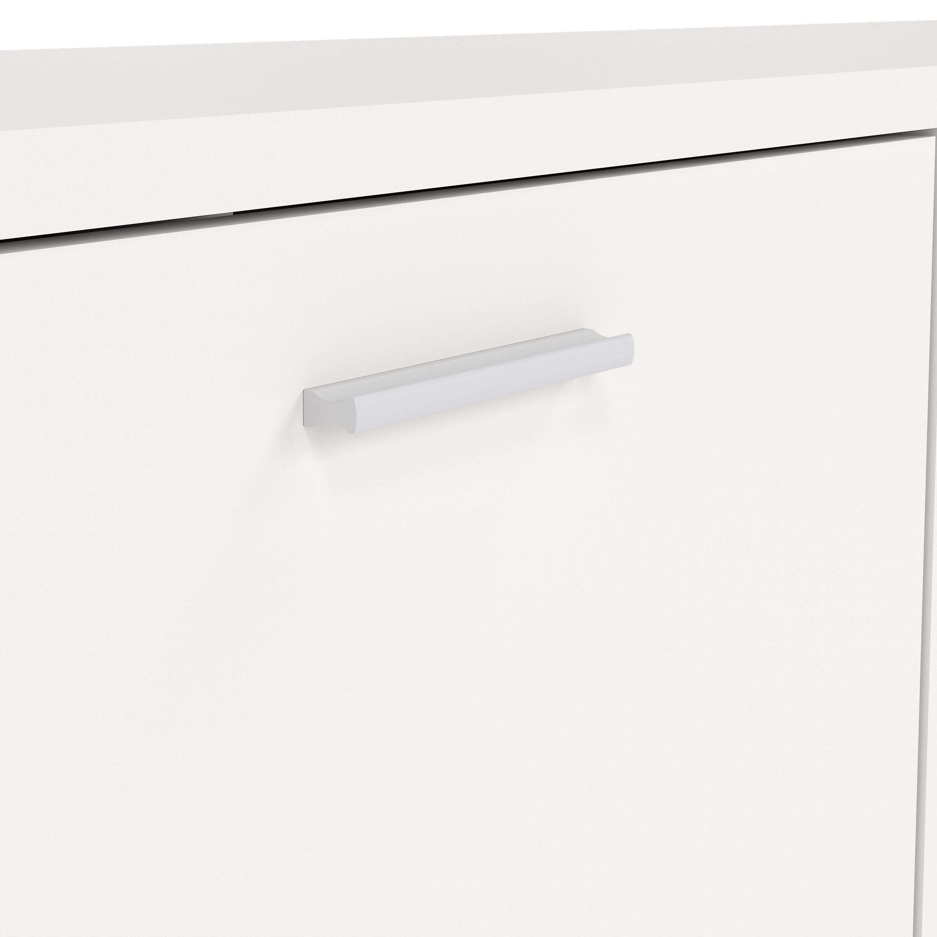 Media TV Unit With 2 Doors 1 Drawer In White - Price Crash Furniture