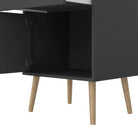 Cumbria Bedside Table Cabinet 1 Door + 1 Drawer Dark Grey - Price Crash Furniture