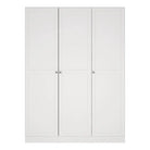 Brande Wardrobe With 3 Frame Doors In White - Price Crash Furniture