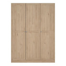 Brande Wardrobe With 3 Frame Doors In Jackson Hickory Oak - Price Crash Furniture