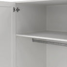 Brande Wardrobe With 4 Frame Doors In White - Price Crash Furniture