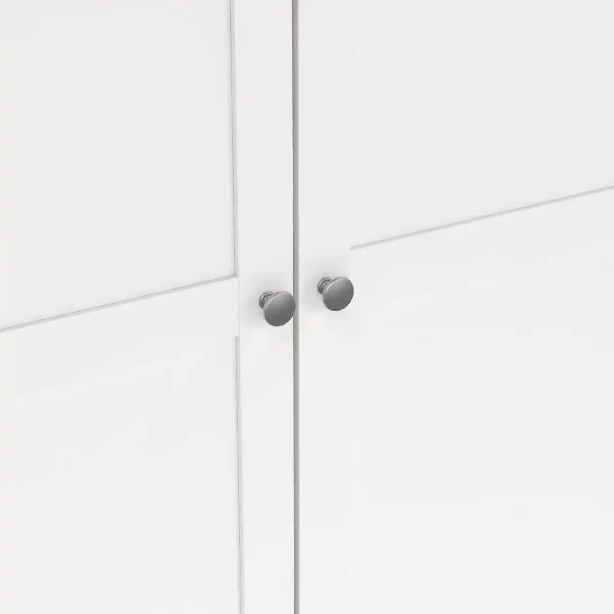 Brande Wardrobe With 4 Frame Doors In White - Price Crash Furniture