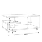Bailey Coffee Table In Old Vintage Wood - Price Crash Furniture