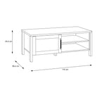 Malte Brun Storage Coffee Table In Waterford Oak - Price Crash Furniture