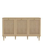 Calasetta 3 Door Sideboard Buffet Unit In Rattan finish - Price Crash Furniture