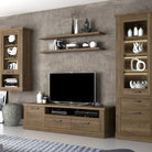 Corona Floating Wall Shelf 140cm In Tabak Oak - Price Crash Furniture