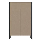 High Rock 4 Drawer Chest Of Drawers In Matt Black and Riviera Oak - Price Crash Furniture