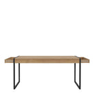 High Rock Large Dining Table In Riviera Oak - Price Crash Furniture