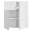 Sienna Chest Of Drawers In White High Gloss - Price Crash Furniture